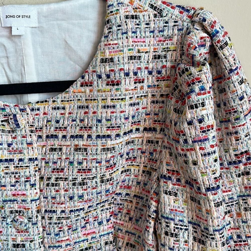 Revolve Song of Style “Elma” Rainbow Jacket L - Picture 3 of 10